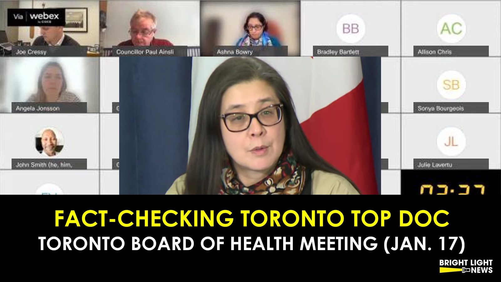Fact-Checking Toronto Top Doc from Board of Health Meeting (Jan. 17)