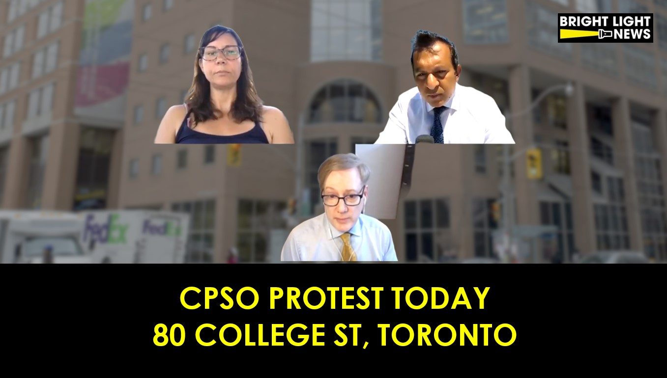 CPSO Protest Today in Toronto and Nationwide