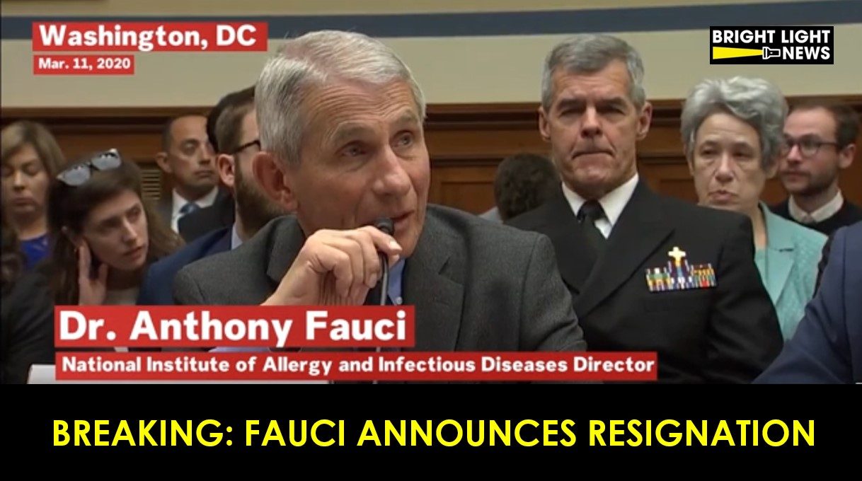 BREAKING: Fauci Announces Resignation