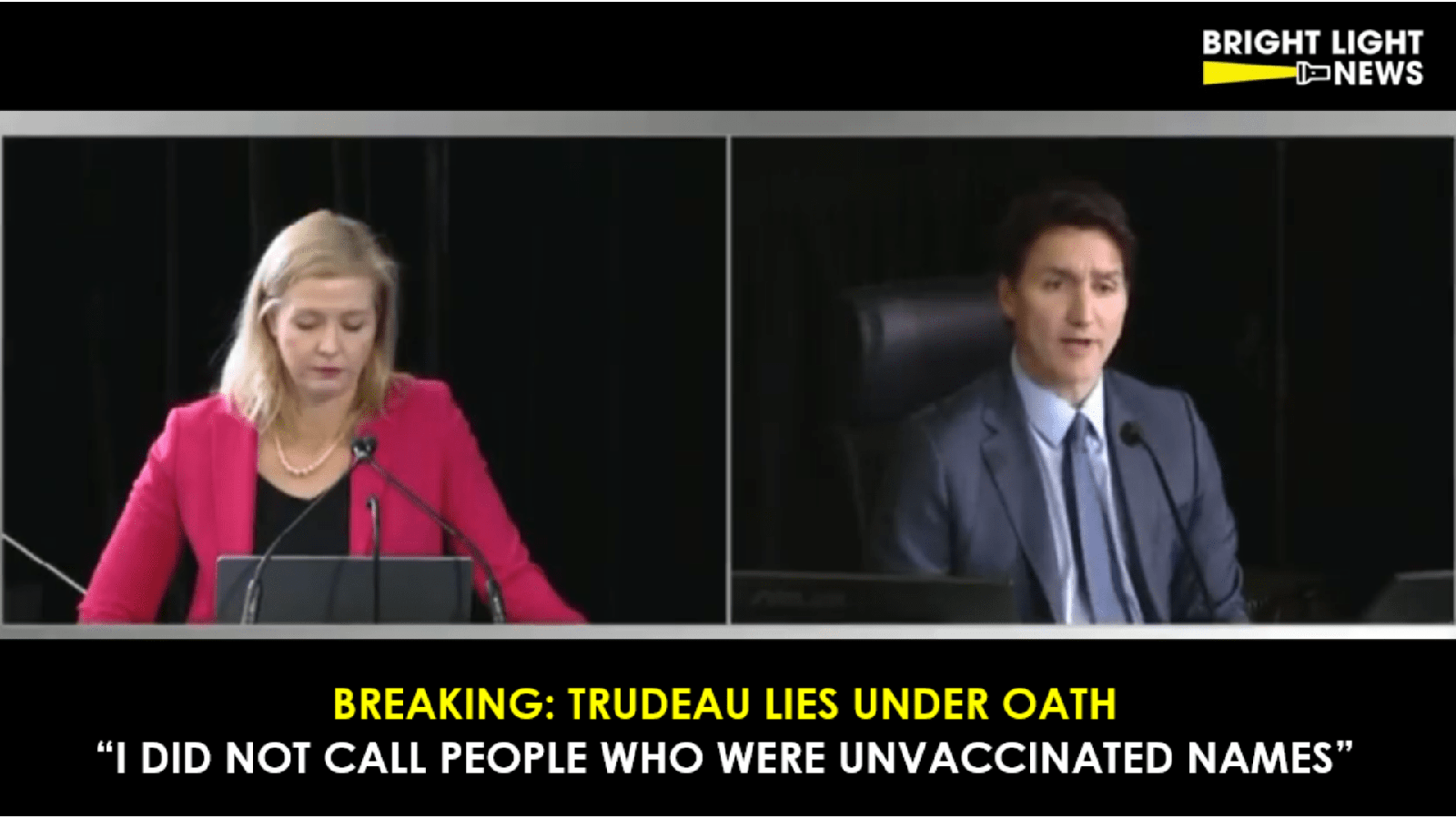 BREAKING: Justin Trudeau Lies Under Oath: “I Did Not Call People Who Were Unvaccinated Names”