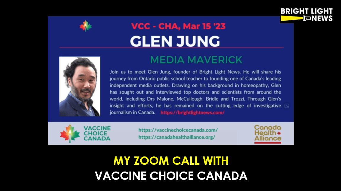My Zoom Call With Vaccine Choice Canada